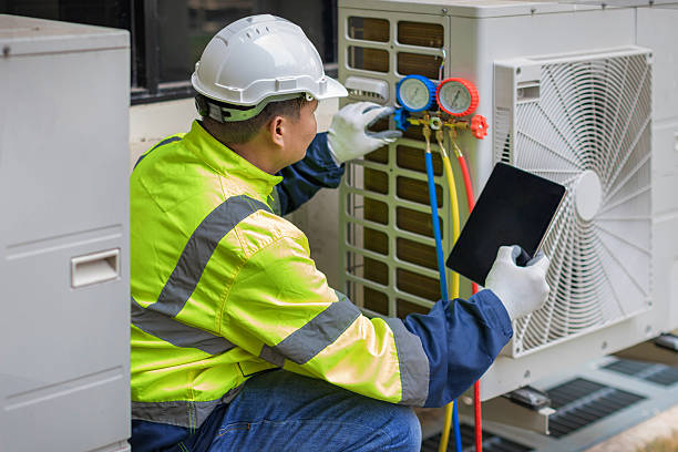 Professional Ductwork Repair technician working in Mims, FL